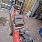 Grasmaaier, rood/zwart